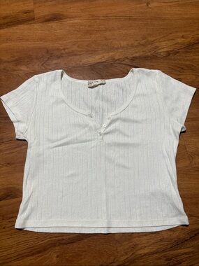 Pink Republic White Short Sleeve Tee
